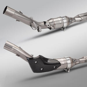 Tubo de Escape para Motocicleta <span class=keywords><strong>S1000RR</strong></span>, para Modelos <span class=keywords><strong>M1000RR</strong></span> R S1000R, Secciones Delanteras y Traseras de Aleación de Titanio en Negro/Azul - Product Image 2