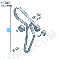 طقم شداد وحزام توقيت 03L198119F لسيارات فولكس فاجن أماروك وكادي وبولو وموستانج وتيجوان وبيتل وتوان وفابي وليون وألتيا وألهمبرا