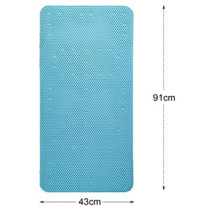 Modern Blue PVC Bathmat Extra Long 43 X 91 CM Anti-Mould Shower Mat with <strong>Suction</strong> Cups for Non-Slip Sleek <strong>Bathroom</strong> <strong>Accessory</strong> - Product Image 2