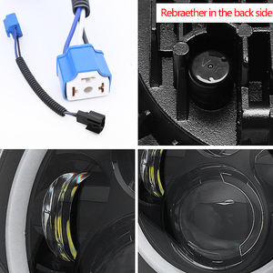 Angel Lights 7 pulgadas 7 pulgadas 7 "Round Led Halo Head Lights Faro para Jeep Wrangler Jk para <span class=keywords><strong>Land</strong></span> <span class=keywords><strong>Rover</strong></span> <span class=keywords><strong>Defender</strong></span> - Product Image 4