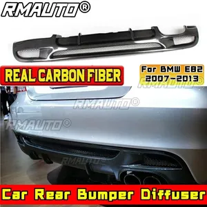 สำหรับ BMW E82 ปี 2007-2013 อุปกรณ์ตกแต่งรถยนต์ BMW E82 สปอยเลอร์กันชนหลัง คาร์บอนไฟเบอร์แท้ ทรง MP ชุดแต่งกันชนหลังพร้อมดิฟฟิวเซอร์ - Product Image 1