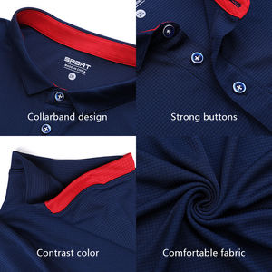 प्रदर्शन नमी Wicking कस्टम कढ़ाई लोगो सादे सूखी-फिट गोल्फ पोलो रिक्त टी शर्ट - Product Image 5