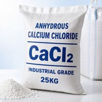 Chlorure de calcium anhydre en poudre, haute pureté, qualité industrielle, produit chimique