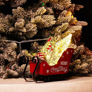 High Quality Handmade Iron Vintage <b>Christmas</b> Sleigh for <b>Table</b> Top <b>Decorations</b> Latest Design <b>Christmas</b> Sleigh Sculpture for Sale - Product Image 3