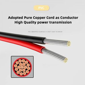 Black Double-Layer <b>USB</b> Female Base Type-C Charging Socket Power Socket <b>with</b> Cable Connector <b>USB</b> Charger <b>Port</b> for LED Night <b>Lamp</b> - Product Image 4