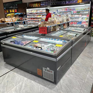 Los más vendidos: Congeladores tipo isla con puerta de cristal superior para helados y carne, ideales para <span class=keywords><strong>supermercados</strong></span>. - Product Image 5