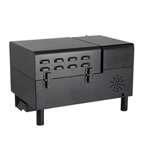 Barbecue au charbon de bois portable commercial extérieur avec commande WIFI 2023, nouveau, pour le camping, la cuisine, fumoir à granulés de bois de bureau
