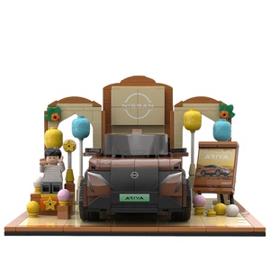 YILI, bloques de construcción de automóviles personalizados, ladrillos de <span class=keywords><strong>vista</strong></span> de calle, juguete educativo para niños, ladrillos Moc, juegos de bloques de construcción de recuerdo de negocios - Product Image 3