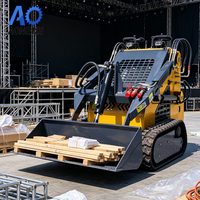 Mini-chargeuse compacte de 400 kg à moteur essence inférieur à 25 kW pour les entreprises de location, idéale pour les opérateurs débutants, facile à utiliser