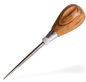Herramienta de rascado con mango de madera dura y hoja de acero de aleación para trazado y perforación de madera - Product Image 1