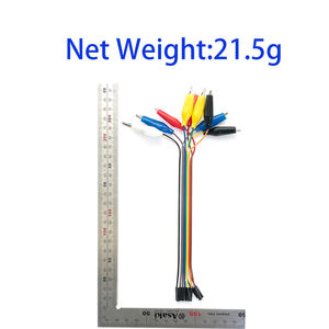 Cable de prueba con pinzas de cocodrilo de 20 cm y 10 pines, cable de puente con pinza hembra tipo Dupont, modelo OKY0262-2 - Product Image 6