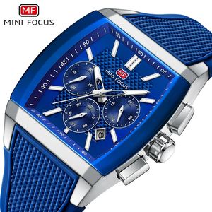 New MINI FOCUS 0628G Business Fashion <b>Men's</b> <b>Watch</b> <b>Rectangular</b> Mirror Luminous Silicone Strap Waterproof <b>Men's</b> Quartz <b>Watch</b> 2025 - Product Image 2