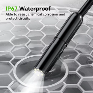 Kualitas tinggi 8.5mm Dual lensa <span class=keywords><strong>Borescope</strong></span> 4.3 "IPS layar HD 2MP IP67 8 LEDs Indoor/Outdoor pipa kamera SD kartu OEM endoskopi - Product Image 4