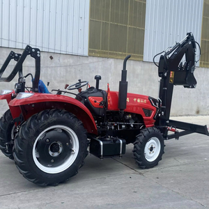 Mini chargeuse compacte diesel à 4 roues motrices pour l'agriculture, l'élevage et les travaux de construction, avec une pelle chargeuse - Product Image 1