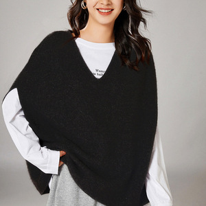 <span class=keywords><strong>Chaleco</strong></span> de Punto para <span class=keywords><strong>Mujer</strong></span>, Estilo Occidental, Holgado, Nuevo, para Principios de Otoño, Mangas de Murciélago, Cuello en V, Hombro Descubierto, Prenda Exterior Sólida, <span class=keywords><strong>Chaleco</strong></span> Tipo Pullover - Product Image 5