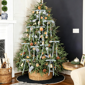 Lazos de satén preatados con lazo retorcido de cuadros de gingham y cuadros burlap para colgar <span class=keywords><strong>en</strong></span> el árbol de Navidad, para envolver pasteles y bolsas de regalos - Product Image 4