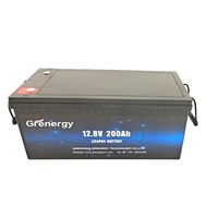 Batterie rechargeable au lithium-ion Batterie solaire Lifepo4 Batterie OEM 12V 200ah ABS IP65 Jouets pour enfants Voiture électrique Entrepôt UE Jouets