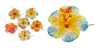 Fleur d'hibiscus en mousse EVA hawaïenne pour décorations de fête d'été DIY pour filles et femmes