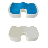 Coussin de chaise de bureau orthopédique antidérapant en mousse à mémoire de forme et gel pour le coccyx, idéal pour les longues sessions et le confort en extérieur