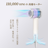 Ensemble de sèche-cheveux ionique CONFU pour cheveux bouclés avec embout concentrateur, 1500W, usage domestique, moteur BLDC 3 vitesses