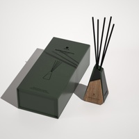 Braune Matte 300ml Lufterfrischer-Flasche Aroma-Diffusor Parfümflasche Reed-Duft Glasflasche mit Stäbchen zur Heimdekoration