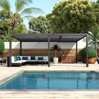 Pergola électrique à persiennes haute performance pour espace extérieur tout temps