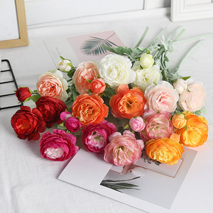 Fleurs de pivoine artificielles Lichao en soie, réalistes, pour décoration de mariage et de la maison 0059 - Product Image 4