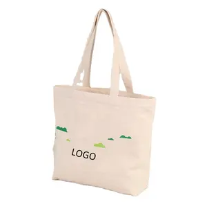 Bolsa de compras de lona plegable reciclada personalizada Evercredit