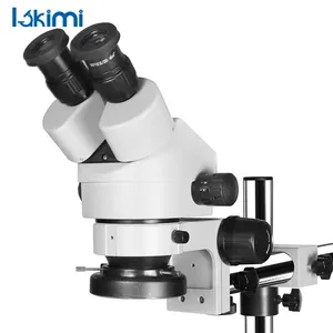 Microscopio stereoscopico 7X-90X Zoom luce LED microscopio binoculare LK-MS02A