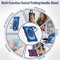 Étui de protection antichoc en silicone pour tablette PC, coque robuste avec béquille pour iPad 10.2 9e 8e 7e génération