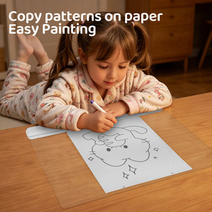 Tableau à dessin LED magique 41x34cm, tableau d'écriture effaçable pour enfants, jouet de peinture artistique - Product Image 4