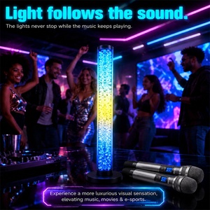 Lampe d'ambiance LED RGB intelligente à détection <span class=keywords><strong>de</strong></span> rythme, contrôlable par application, activée par le <span class=keywords><strong>son</strong></span>, pour configuration <span class=keywords><strong>de</strong></span> jeu et décoration <span class=keywords><strong>de</strong></span> bureau - Product Image 3