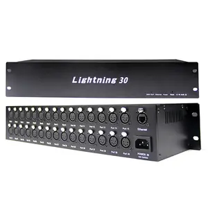 Servicio completo de luz 5 años de garantía Controlador de música Led Controlador de iluminación inteligente Dmx 512 Controlador Dmx Artnet de 16 puertos