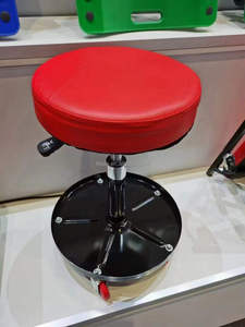 Silla de <span class=keywords><strong>taller</strong></span> ajustable de 5 ruedas, <span class=keywords><strong>taburete</strong></span> mecánico de enredadera para coche, asiento de rodillo de aire, asiento de reparación de coche con bandeja de herramientas - Product Image 3