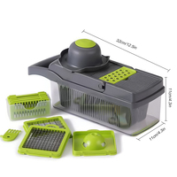 Kool Aardappel Mandoline Snijder 12 In 1 Vegetarische Chopper Groentesnijder Accesorios De Cocina Mandolines Dicer Fruit Uiensnijder
