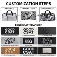 Bolsa de Deporte Impermeable con Múltiples Compartimentos, Separación para Ropa Seca y Mojada, Bolsillo para Zapatos, Correa para Carro, Gran Capacidad, para Viajes, Gimnasio, Fin de Semana