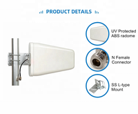 Antenne directionnelle extérieure LPDA Antenne Yagi de haute qualité 698-2700mhz 11dbi 4G LTE 200*290mm