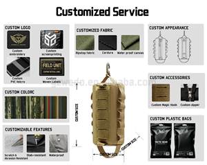 Bolsa de herramientas MOLLE impermeable para walkie-talkie, bolsa de almacenamiento de herramientas EDC multiusos, bolsa de transporte de accesorios médicos EMT para exteriores - Product Image 6