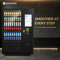 BANDENG 6610Pro 22T Distributeur de produits mixtes à grande capacité avec un aménagement de 54 emplacements pour le merchandising de boissons et de snacks