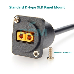 D-loại XT60 nữ để nam Chassis XLR Bảng điều chỉnh Núi mở rộng cáp điện cho pin Drone máy bay Máy bay mô hình tủ - Product Image 2