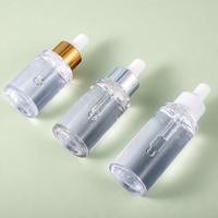Flacon compte-gouttes en PETG à paroi épaisse de 30 ml, 40 ml, 50 ml, rechargeable, pour huile essentielle, sérum liquide original, émulsion, emballage cosmétique