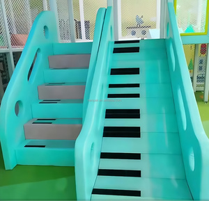 معدات ملعب داخلي للأطفال مع لوحة مفاتيح بيانو تفاعلية موسيقية بإضاءة LED وملعب تسلق - Product Image 4