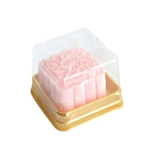Bán buôn Pet nhựa vuông vàng vỉ bao bì hộp bánh trung thu khoang khay - Product Image 6
