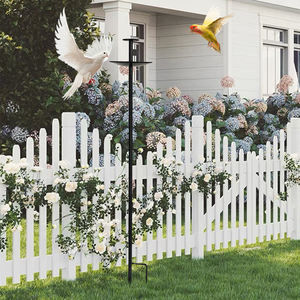 Станция для кормления птиц на открытом воздухе JH-Mech привлекает кардиналов синиц диких птиц сверхпрочный металлический стойку для кормления птиц - Product Image 4