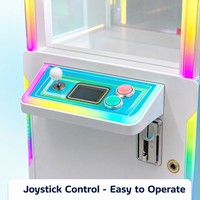 LECHUANG Distributeur de capsules de jeux d'arcade à monnayeur, borne de jeu à griffes avec double joystick pour centre commercial