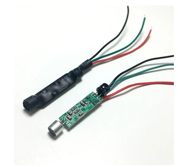 New Stock MIni CCTV High Sensitive Microphone Security Camera Audio Mic DC Power Cable Wide Range Microphone for CCTV Cameras DVR Systems