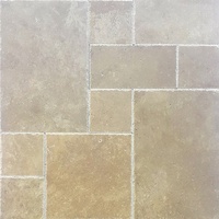 2025 Noche Travertin Français Motif Carreaux 12mm Mat Usine Direct Turquie-Extérieur Mosaïque Ensemble Taille Fait Commande Cem-FPT-04 Direct