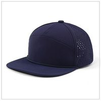 Casquette de baseball personnalisée JX pour homme, visière plate, performance, snapback, design perforé au laser, tissu brodé à la main, caractéristiques communes