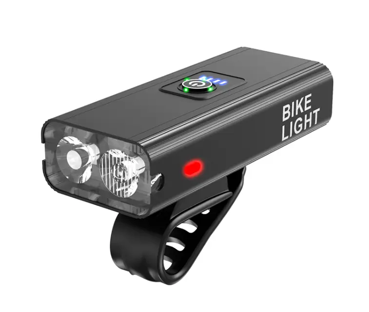 USB Rechargeable Bike Light Set Powerful Bicycle Front Headlight and Back Taillight Easy to Install and Release Road Mountain