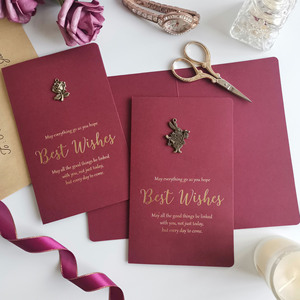 Luxury <strong>Blank</strong> <strong>Invitation</strong> Greeting Cards Wholesalers Gold Blue <strong>Wedding</strong> Cards Design <strong>Invitation</strong> Greeting Cards With Ribbon - Product Image 1
